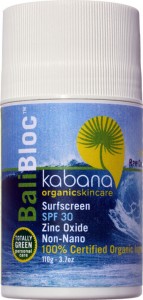 Bali Bloc SPF 30 Raw Cocoa 100% Organic Sunscreen Very Water Resistant