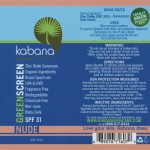Green Screen® Organic Sunscreen SPF 31 Tinted – Nude