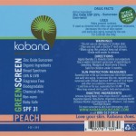 Green Screen® Organic Sunscreen SPF 31 Tinted – Peach